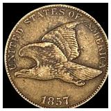 1857 Flying Eagle Cent ABOUT UNCIRCULATED