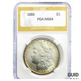 1886 Morgan Silver Dollar PGA MS64