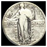 1927-S Silver Standing Liberty Quarter LIGHTLY CIR