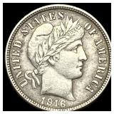 1916 Silver Barber Dime CLOSELY UNCIRCULATED