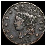 1832 Coronet Head Large Cent LIGHTLY CIRCULATED