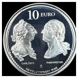 2023 Silver 10 Euro Spain Revolutionary War CHOICE