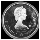 1975 Canada Silver $5 Montreal Olympics CHOICE PRO