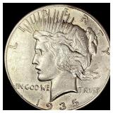 1935-S Silver Peace Dollar CLOSELY UNCIRCULATED