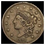 1838 Braided Hair Large Cent CLOSELY UNCIRCULATED
