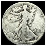1929-S Silver Walking Liberty Half Dollar NICELY C
