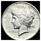 1921 Silver Peace Dollar CLOSELY UNCIRCULATED