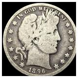 1896-O Silver Half Dollar NICELY CIRCULATED
