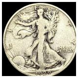 1929-S Silver Walking Liberty Half Dollar NICELY C