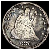 1876 Seated Liberty Quarter LIGHTLY CIRCULATED