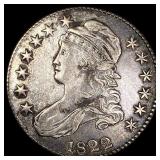 1822 Capped Bust Half Dollar NEARLY UNCIRCULATED