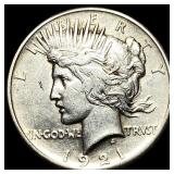 1921 Silver Peace Dollar CLOSELY UNCIRCULATED