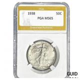 1938 Walking Liberty Half Dollar PGA MS65