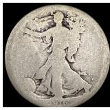 1916-S Silver Walking Liberty Half Dollar NICELY C