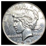 1934 Silver Peace Dollar CLOSELY UNCIRCULATED