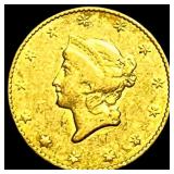 1849 Gold $1 Liberty Head Type 1 CLOSELY UNCIRCULA