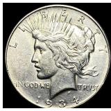 1934-D Silver Peace Dollar CLOSELY UNCIRCULATED