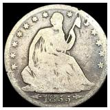 1855-O Silver Seated Liberty Half Dollar HIGH GRAD