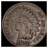 1875 Indian Head Cent LIGHTLY CIRCULATED