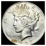 1927 Silver Peace Dollar CLOSELY UNCIRCULATED