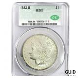 1883-O Morgan Silver Dollar CAC MS64