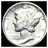 1938-D Silver Mercury Dime UNCIRCULATED