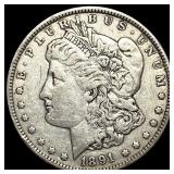 1891 Silver Morgan Dollar NEARLY UNCIRCULATED