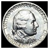 1927 Silver Battle of Bennington Half Dollar UNCIR