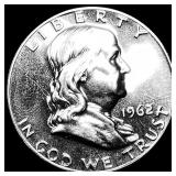 1962 Franklin Silver Half Dollar CHOICE PROOF