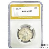 1920 Standing Liberty Quarter PGA MS66