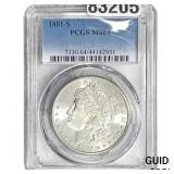 1881-S Morgan Silver Dollar PCGS MS64