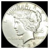 1935 Silver Peace Dollar CLOSELY UNCIRCULATED