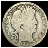 1898-O Silver Barber Half Dollar NICELY CIRCULATED