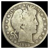 1898-O Silver Barber Half Dollar NICELY CIRCULATED