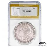 1896 Morgan Silver Dollar PGA MS65