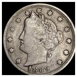 1889 Liberty Head Nickel LIGHTLY CIRCULATED
