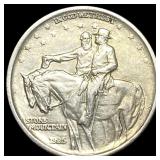 1925 Stone Mountain Silver Half Dollar CLOSELY UNC