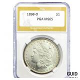 1898-O Morgan Silver Dollar PGA MS65