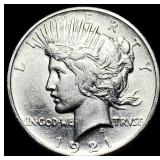 1921 Silver Peace Dollar CLOSELY UNCIRCULATED