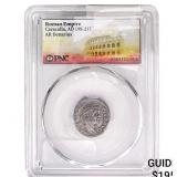 Roman Elagabalus, AD 218-222 AR Denarius PNC Genu