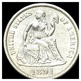 1891 Silver Dime UNCIRCULATED