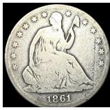 1861-O Silver Half Dollar NICELY CIRCULATED
