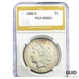 1886-S Morgan Silver Dollar PGA MS65+