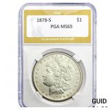 1878-S Morgan Silver Dollar PGA MS65