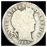 1893-O Silver Barber Dime NICELY CIRCULATED