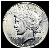 1928 Silver Peace Dollar CLOSELY UNCIRCULATED