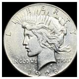 1928 Silver Peace Dollar CLOSELY UNCIRCULATED
