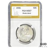 1936 Rhode Island Half Dollar PGA MS67