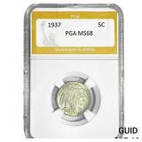 1937 Buffalo Nickel PGA MS68