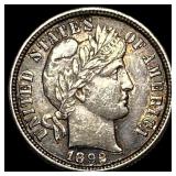 1892 Barber Dime "J.M." HIGH GRADE